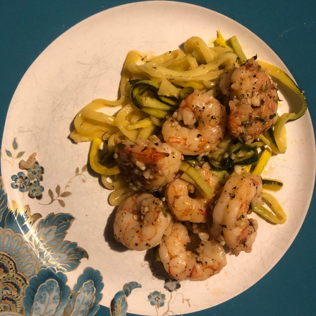Lemon Garlic Butter Shrimp with Zoodles Recipe Gerald's Kitchen